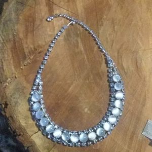 Vintage Australian blue crystal necklace